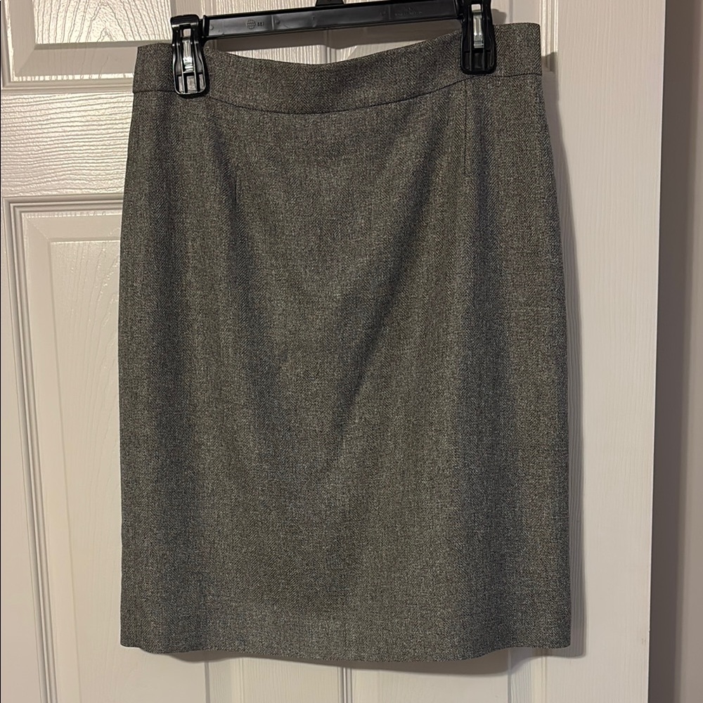 ANTONIO MELANI Gray Knee-Length Pencil Skirt